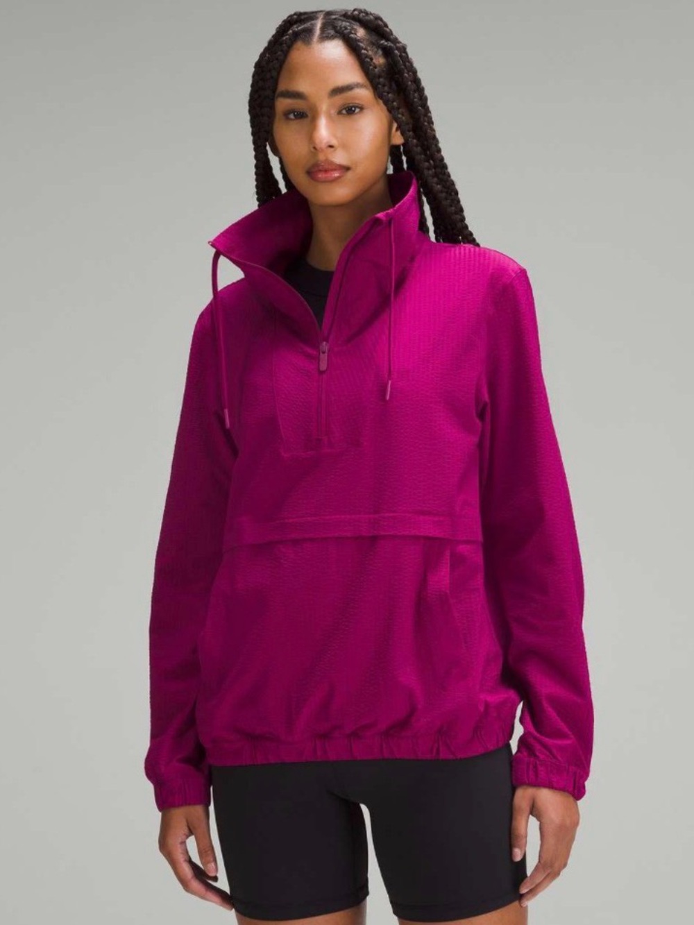Lululemon Pack Light Packable Pullover Magenta Purple Outdoors Hiking